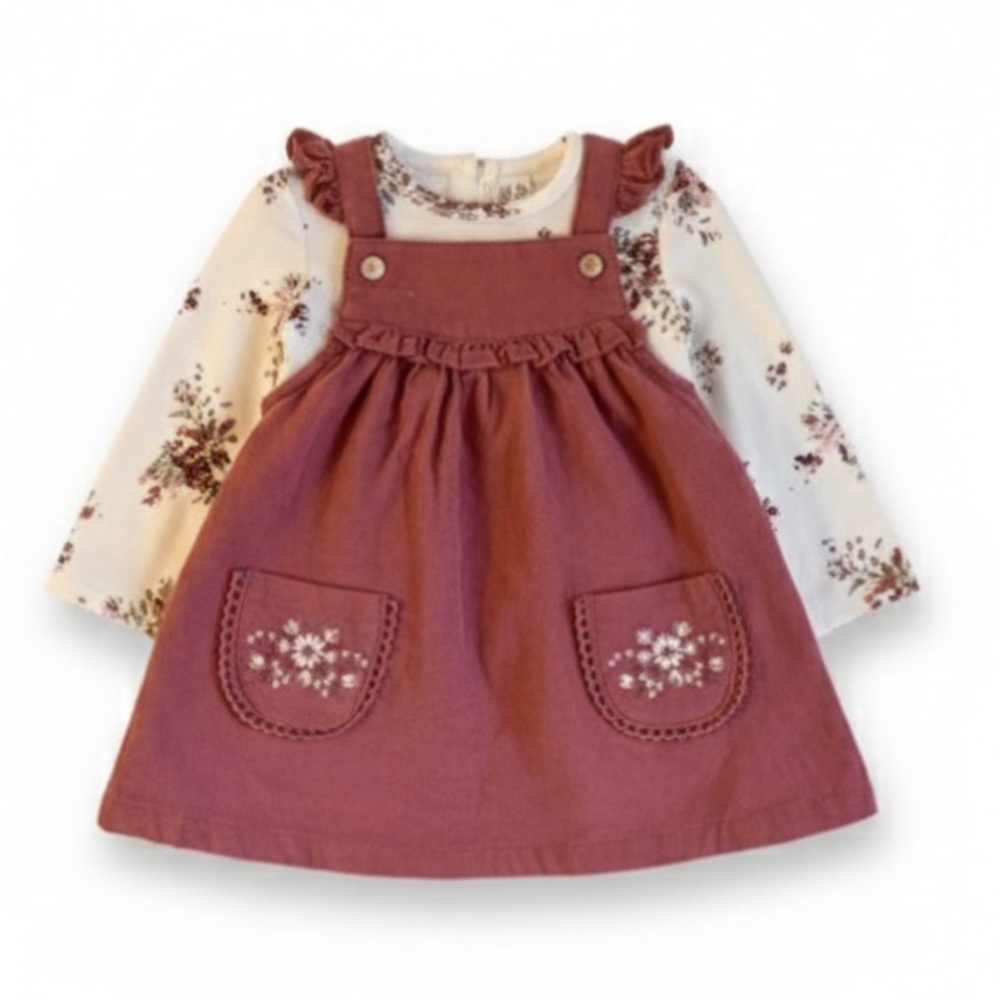 Cupcakes & Cashmere Pink Corduroy Dress